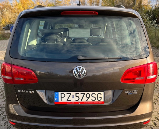 Volkswagen Sharan cena 44900 przebieg: 356780, rok produkcji 2014 z Poznań małe 154